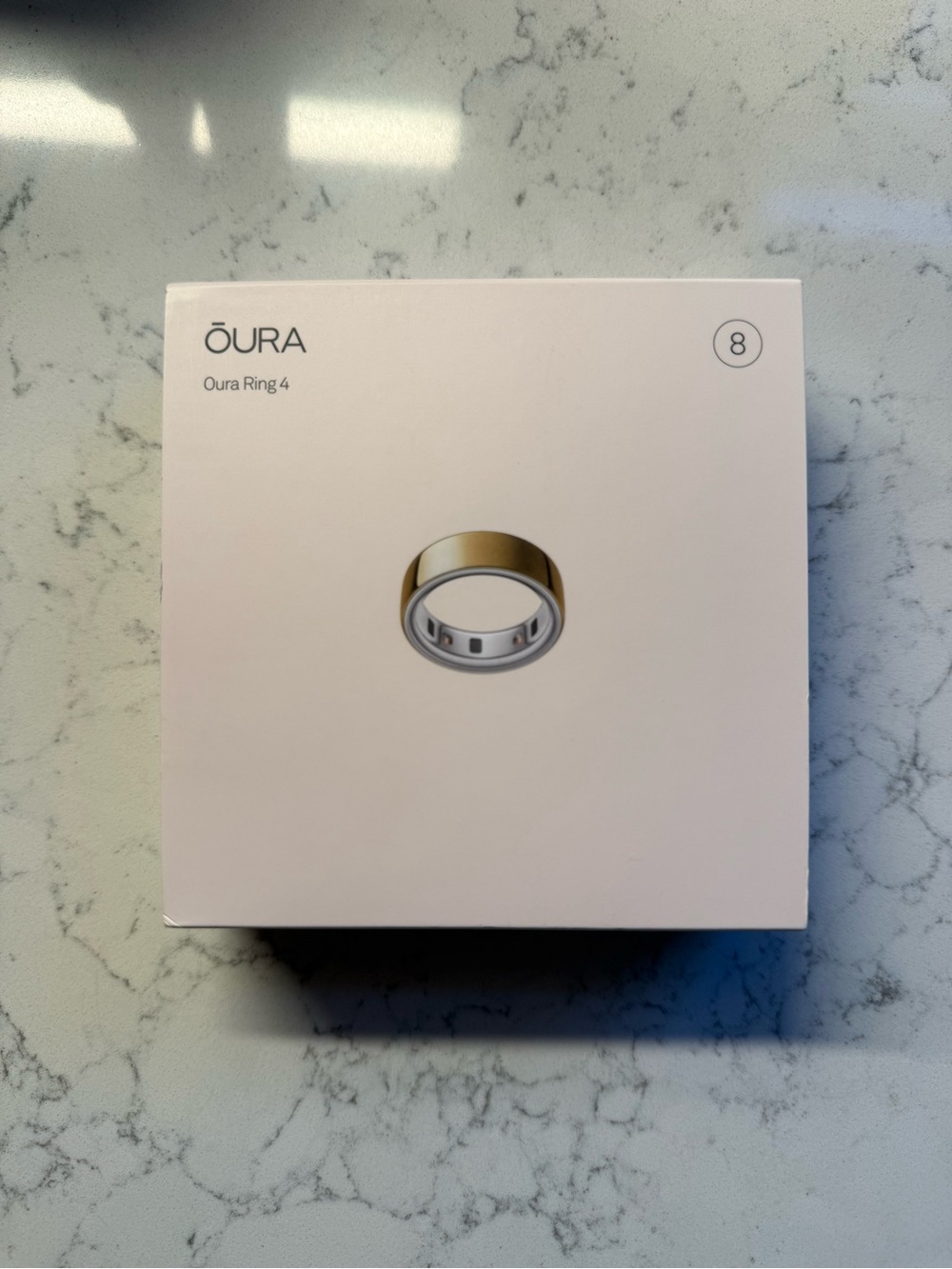 Oura Ring 4 Gold (Size 8) - Brand New in Box